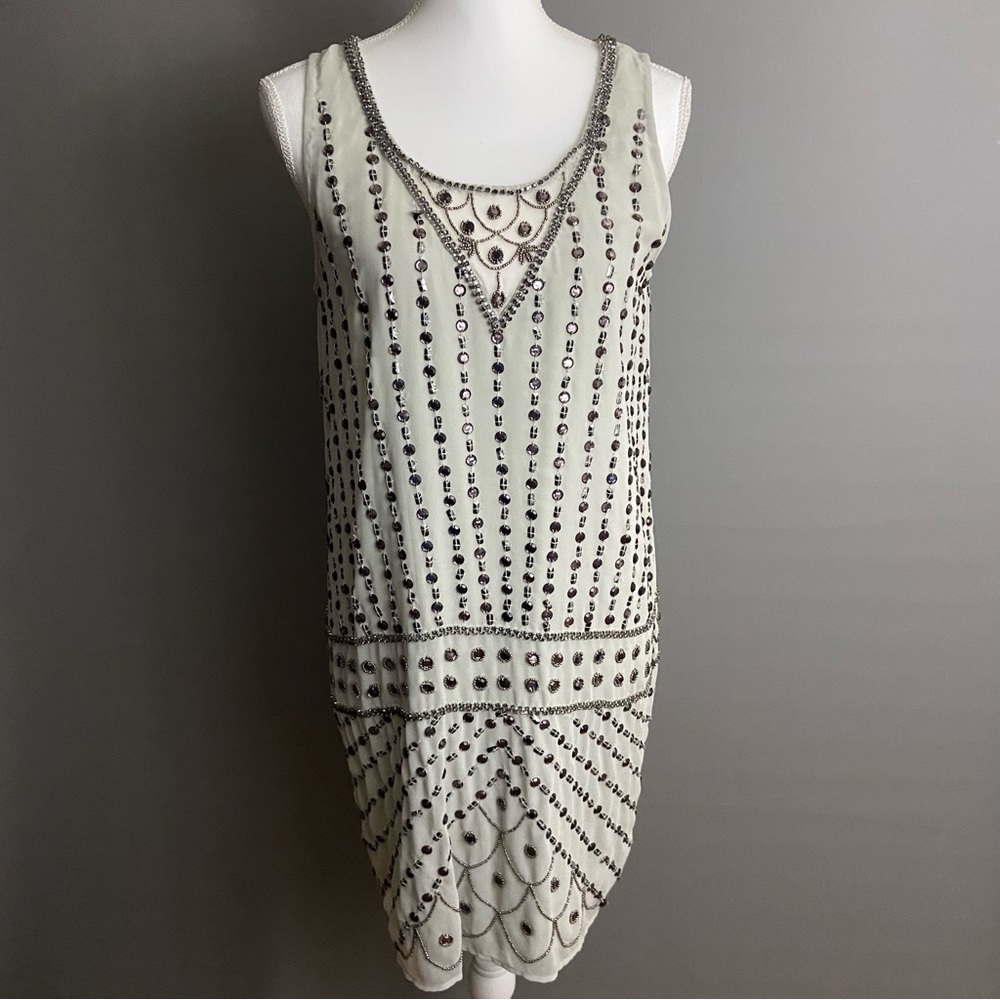 Phoebe by Kay Unger- Beaded Cocktail- Gatsby Style - NWT SIZE 6